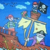 1440 Piraten Pirat Serviette
