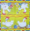 1525 Vielseidig Lustige Hühner Serviette