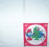 1910 Schlümpfe Weihnachten Serviette