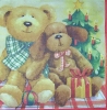 3939 Weihnachten Teddy Serviette
