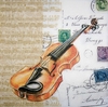 4412 Violine Serviette