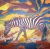 4996 Zebra Avec Serviette