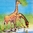 6236 Giraffen Serviette