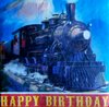 7127 Eisenbahn Birthday Serviette