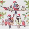 7722 Vögel Weihnachten Serviette