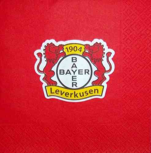 8442 Bayer Leverkusen Fußballverein Serviette