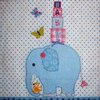 9683 Baby Geburt Elefant Serviette