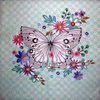 9714 Schmetterling Serviette
