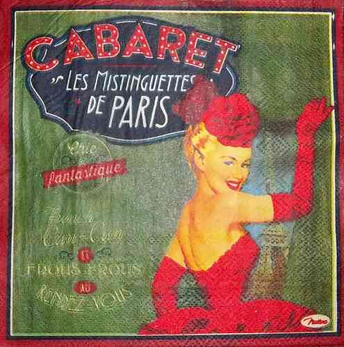 9982 Cabaret Nostalgie Serviette