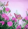 10814 Roses & Butterflies Serviette