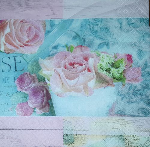 11218 Belle Fleurs de Paris rose Serviette