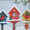 11428  Holiday Birdhouses Serviette