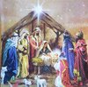 11782 Nativity Collage Serviette