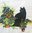 12380 Black Cat Flower Pot Serviette