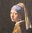 12389 Mädchen mit Perlenohrring von Vermeer Serviette