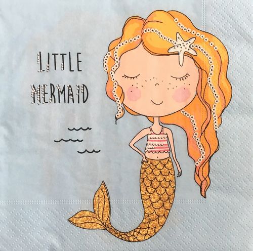 12527 Little Mermaid Serviette