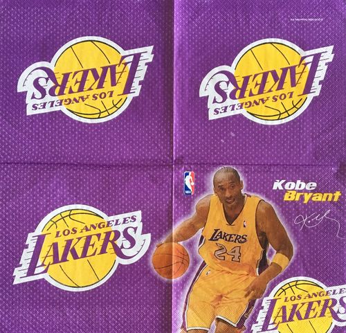 12603 Los Angeles Lakers Kobe Bryant Serviette
