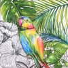 12673 Jungle Parrot Serviette