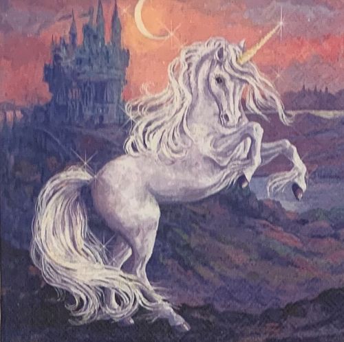 12783 Fantasy Unicorn Serviette